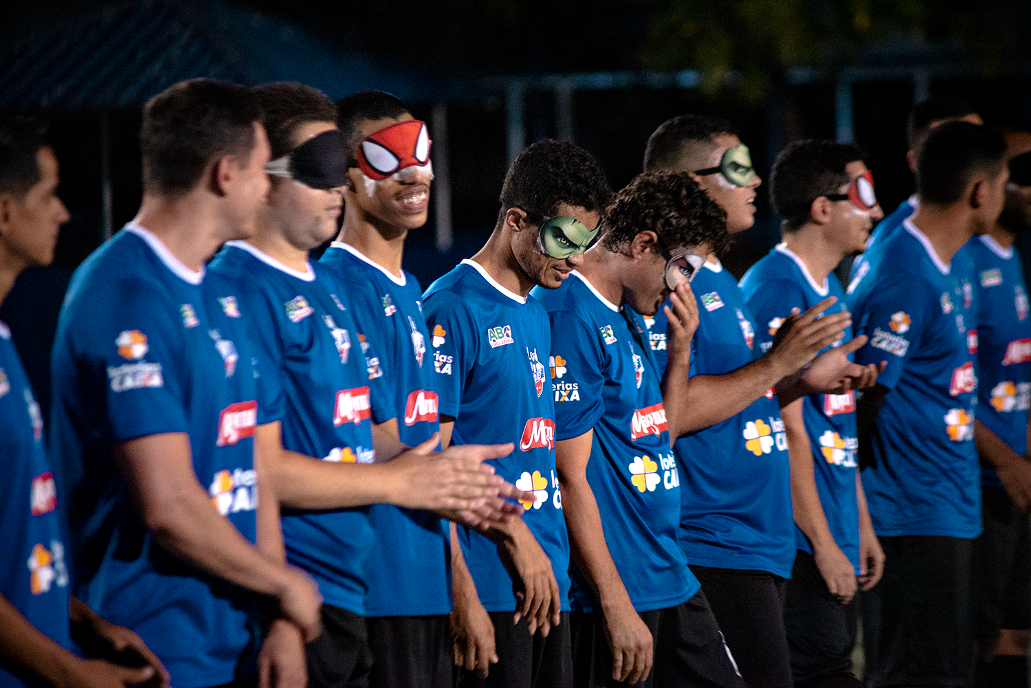 Time de futebol de cegos da Adef empata em jogo amistoso