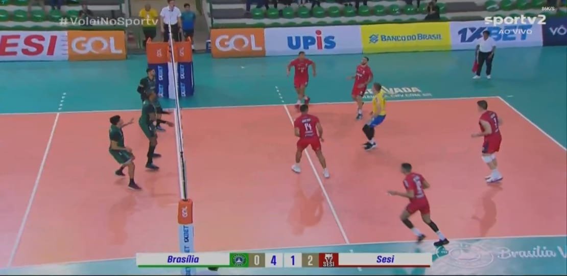 Brasília Vôlei volta a decepcionar e perde em casa para SESI-SP