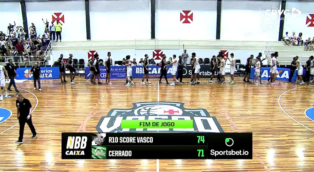 Por pequena diferença, Cerrado Basquete perde para o Vasco da Gama