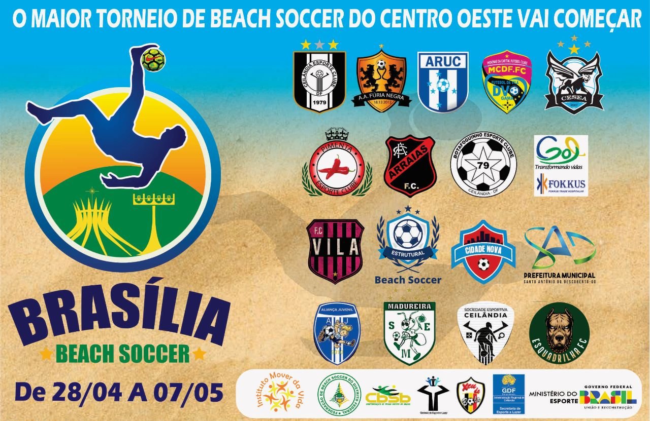 Ceilândia será sede de campeonato de Beach Soccer