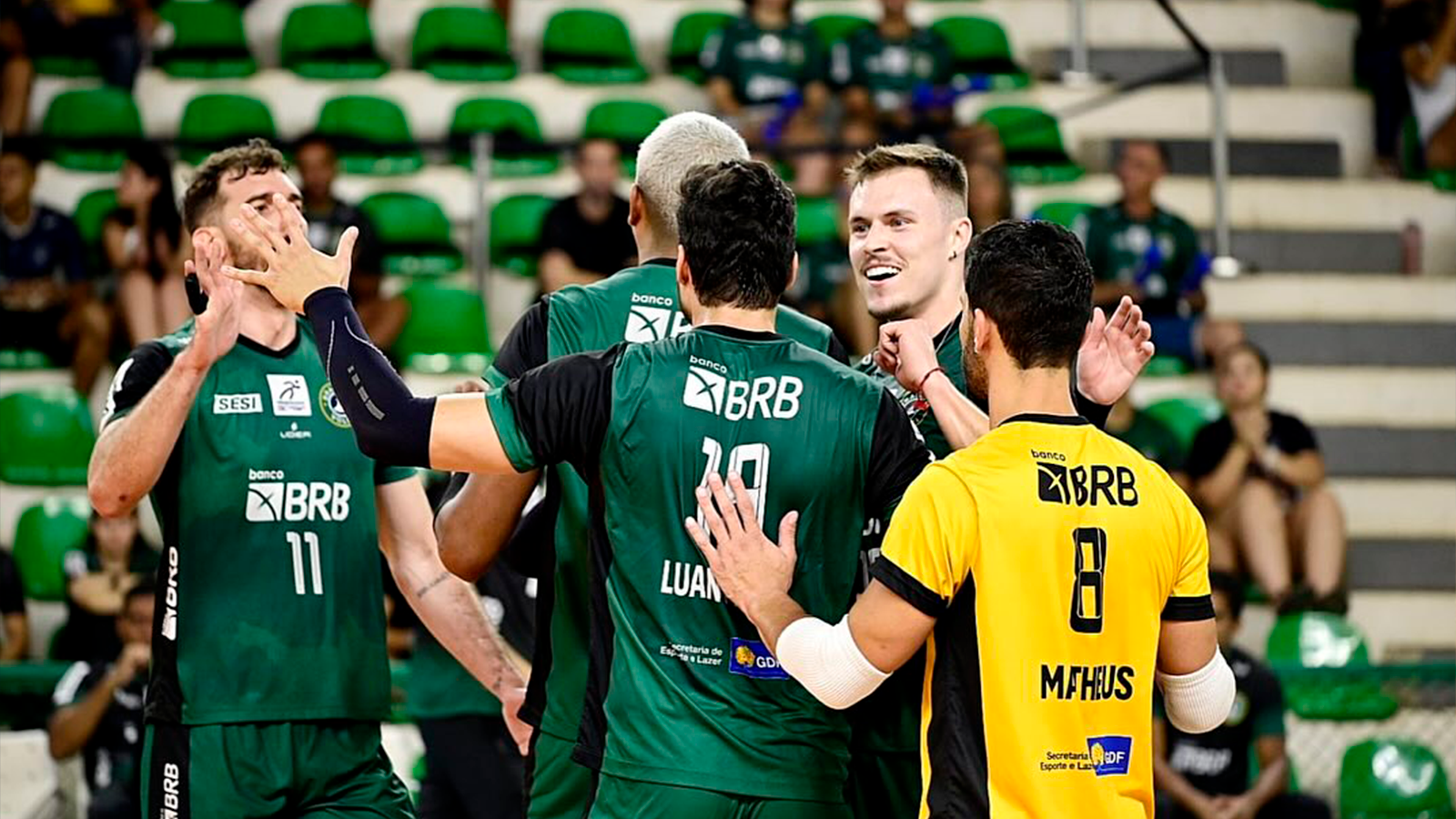 Brasília Vôlei vence o Rede Cuca Vôlei e mantém a invencibilidade na Superliga B