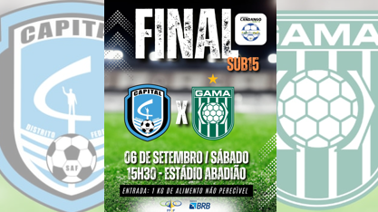 Gama e Capital decidem título Sub-15 no Abadião