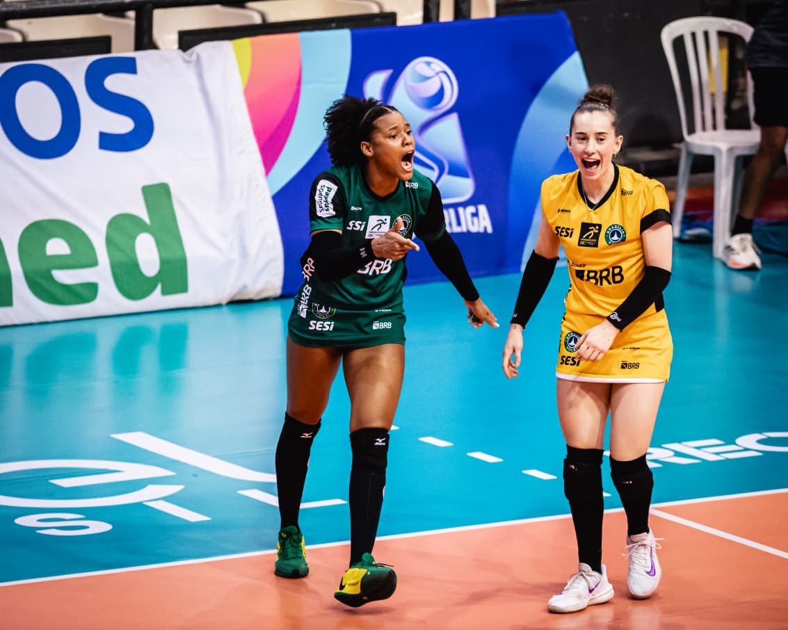 Brasília Vôlei vence o Tijuca e soma os primeiros pontos na Superliga Feminina