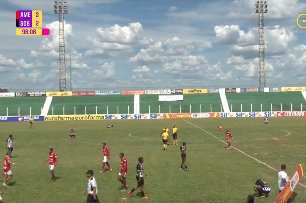 Sobradinho perde de virada para o América-RN e é o primeiro candango eliminado da Copinha