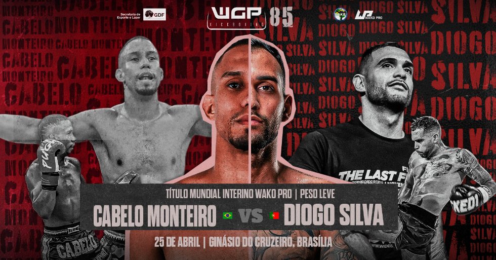 Brasília vira a capital mundial do Kickboxing com disputa de cinturão mundial inédito no WGP 85