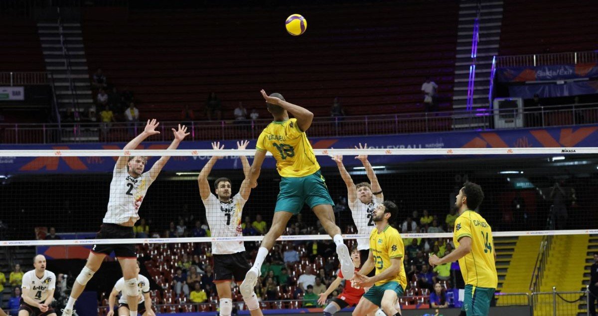 Brasil vence a Bélgica e garante segunda vitória consecutiva na VNL