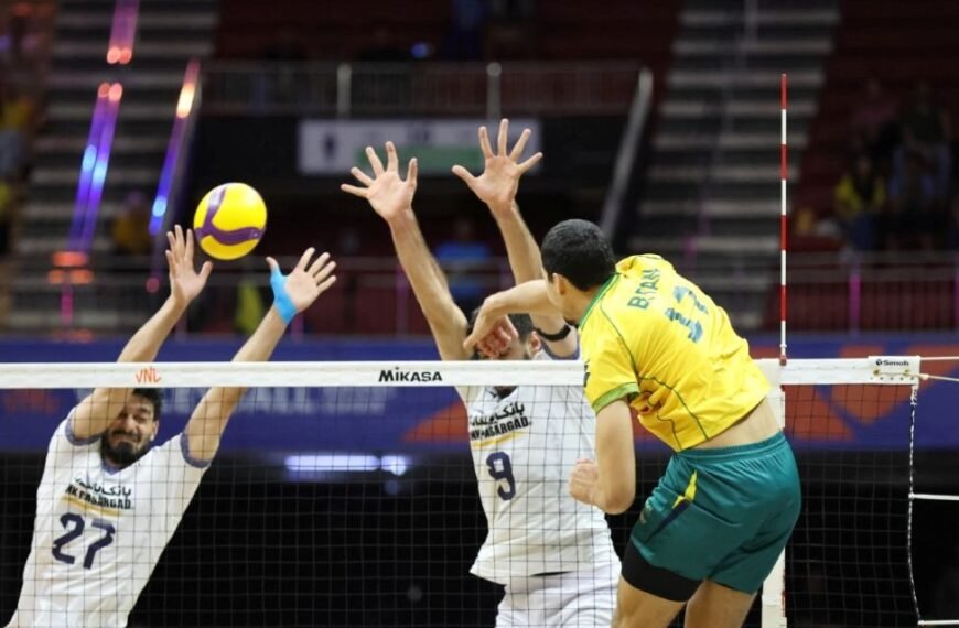 Com apoio da torcida brasiliense, Brasil vence o Irã na estreia da VNL