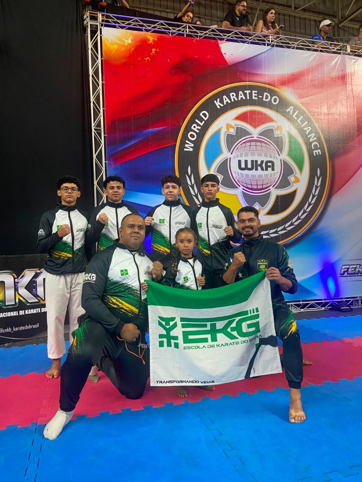 Escola de Karatê do Gama supera desafios e brilha na Copa do Brasil em Goiânia
