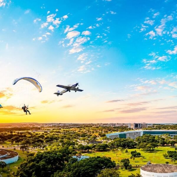 Festival de Esportes Aéreos movimenta Brasília nesta semana com voos de balão, BASE Jump e atrações gratuitas para toda a família