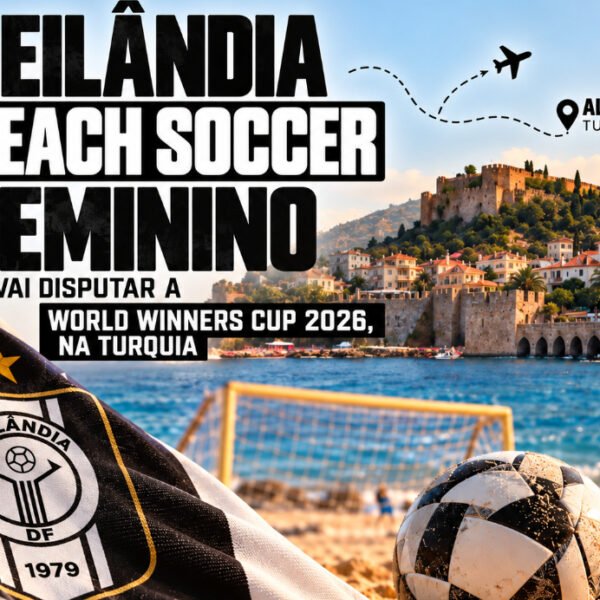 Ceilândia Beach Soccer feminino vai disputar a World Winners Cup 2026, na Turquia