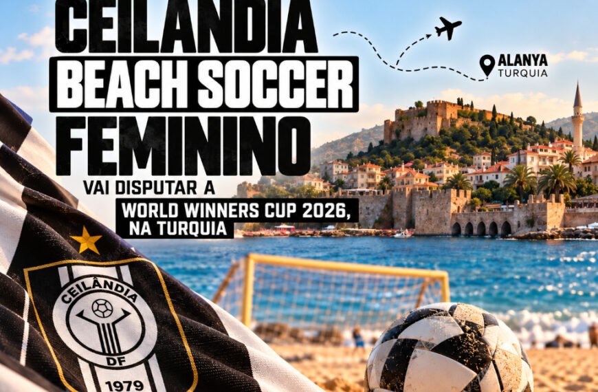 Ceilândia Beach Soccer feminino vai disputar a World Winners Cup 2026, na Turquia