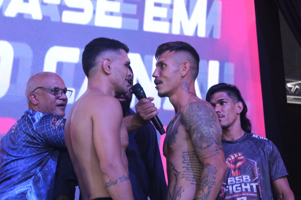 BSB Fight 7: Evento de encaradas da maior organização de MMA de Brasília é marcado por muita provocação entre os lutadores